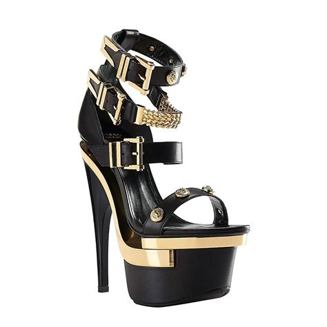 versace black sandals|versace open toe stiletto sandals.